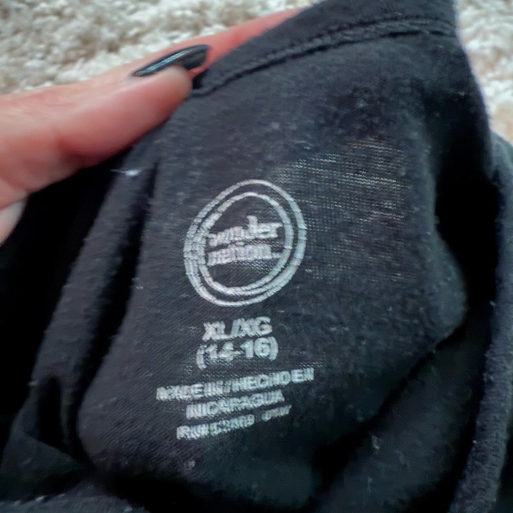 Black Long Sleeve Casual Simple Basic Athletic Top - image 4